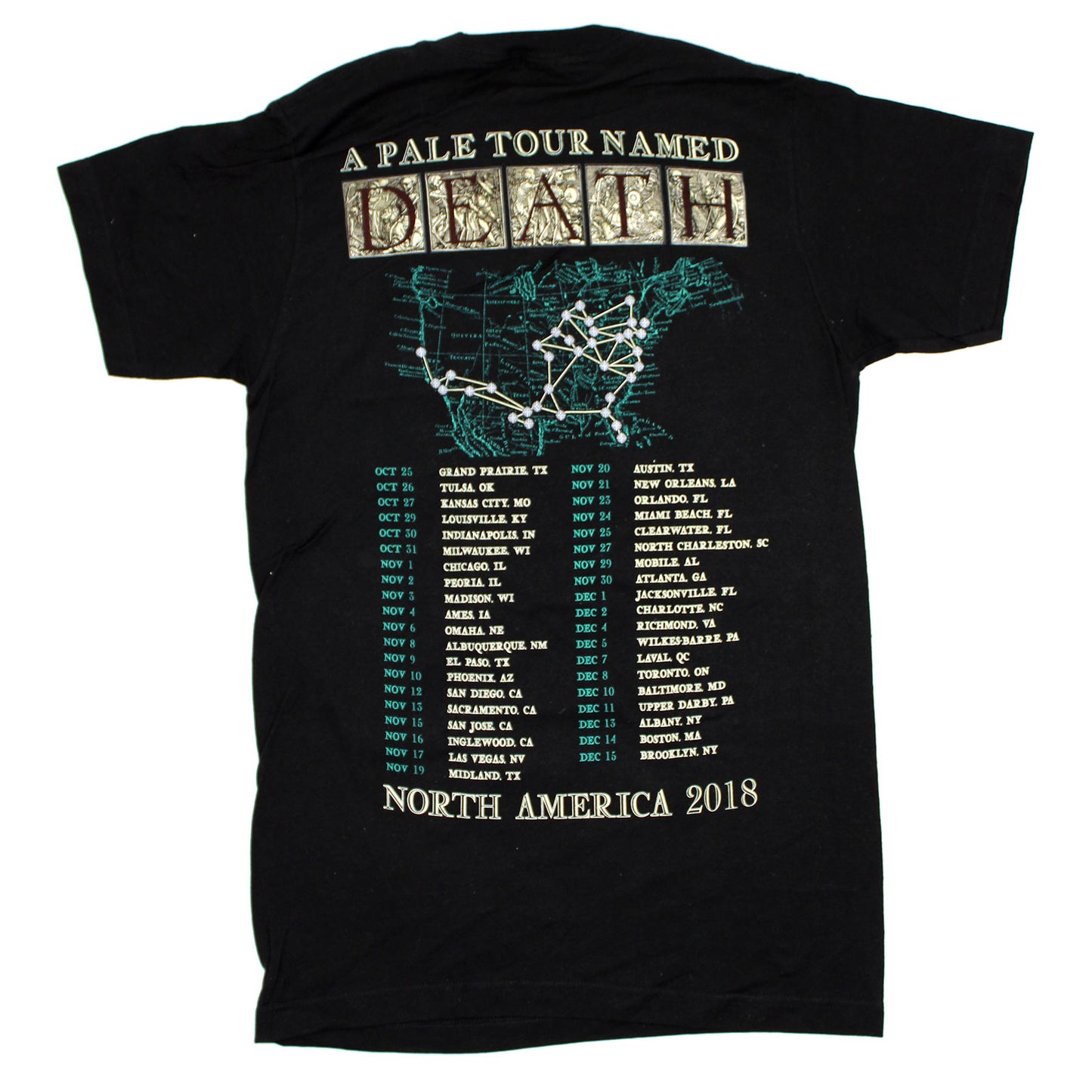 Ghost Master Puppeteer N.A. 2018 Tour Tee T-shirt Back
