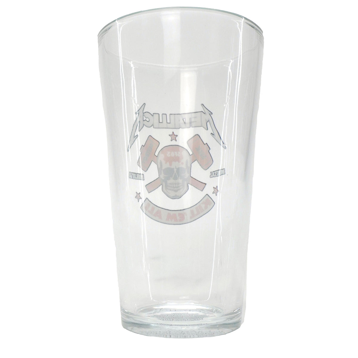 Metallica Glassware - Kill Em All Pint Glass Back