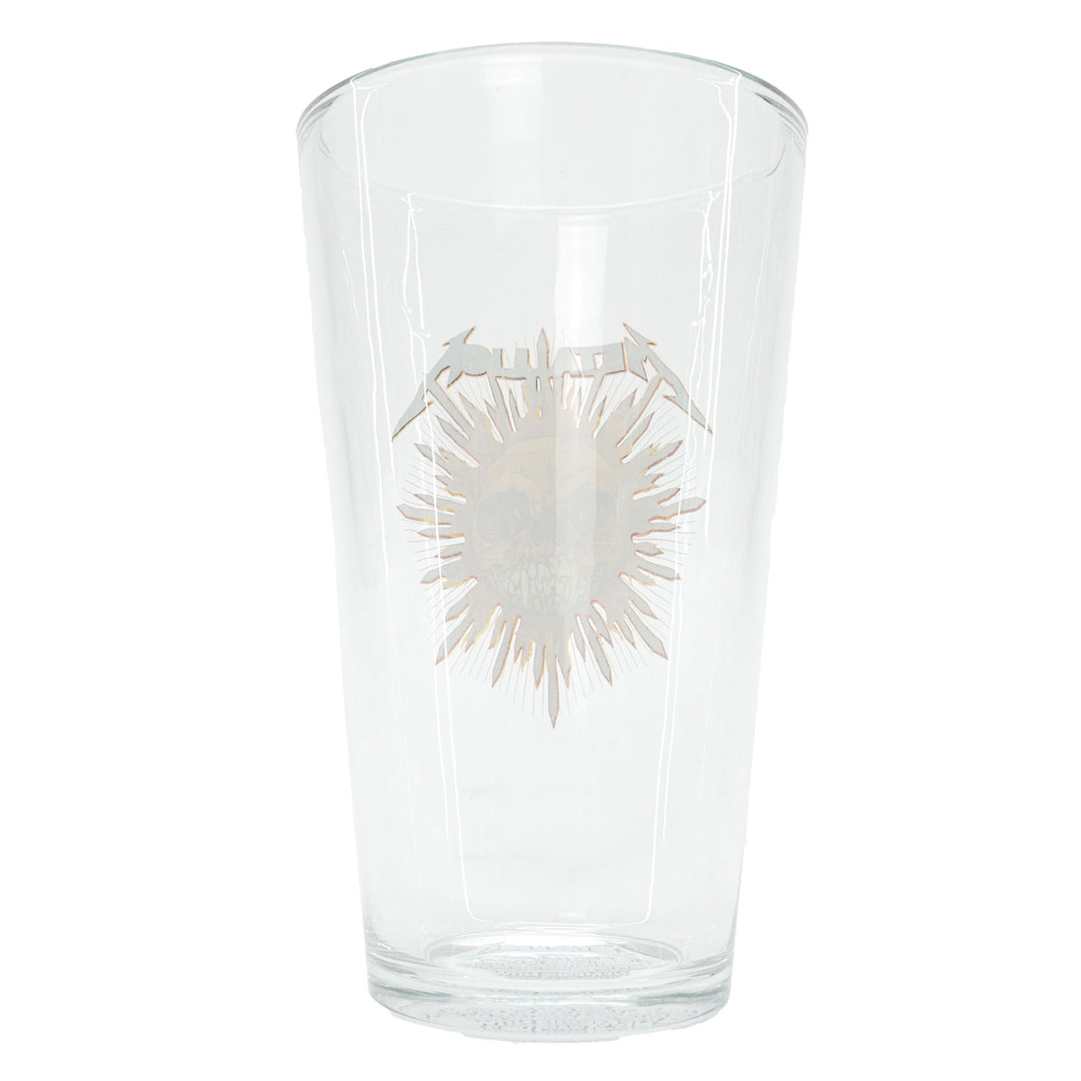 Metallica Glassware - Sun Pint Glass Back