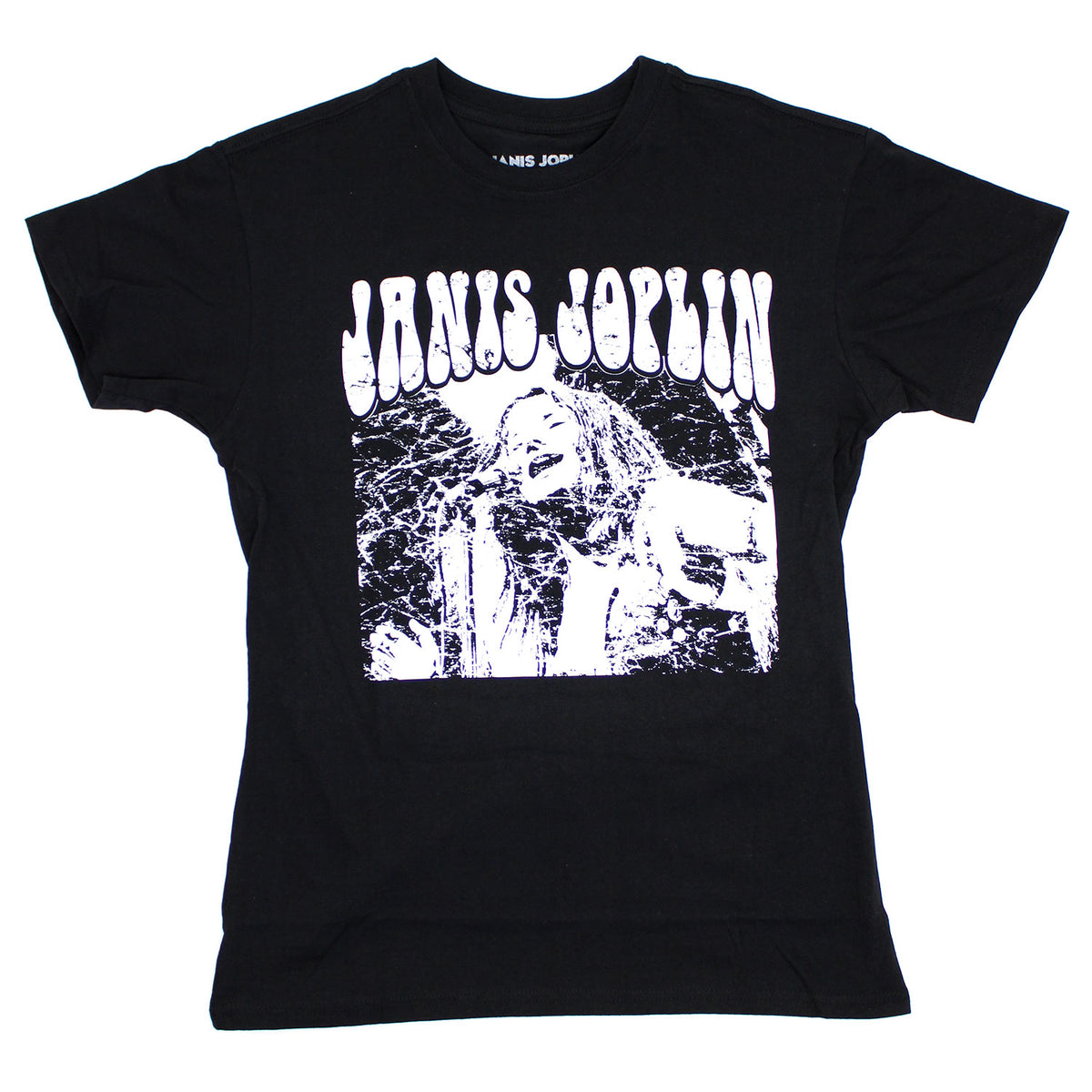 Janis Joplin Soft Hand Screen Print T-shirt Front