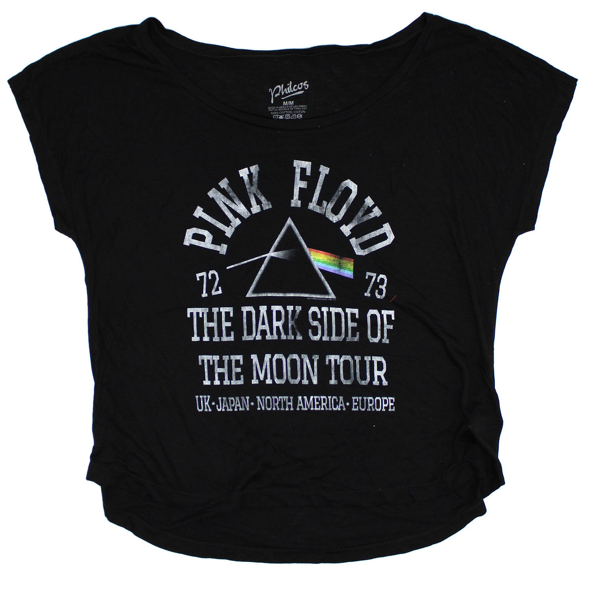 Pink Floyd 72 73 The Dark Side Of The Moon Tour Junior Top Front