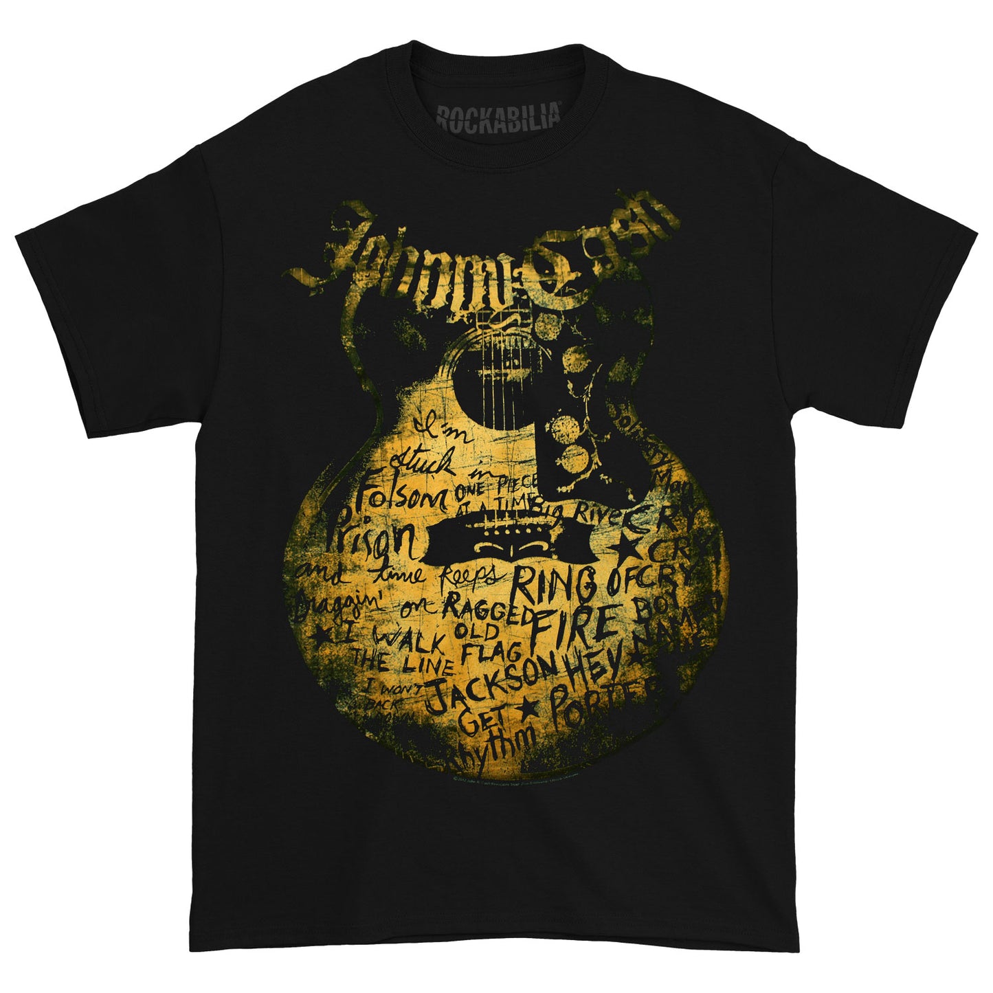 Johnny Cash Guitar Tall Tee T-shirt