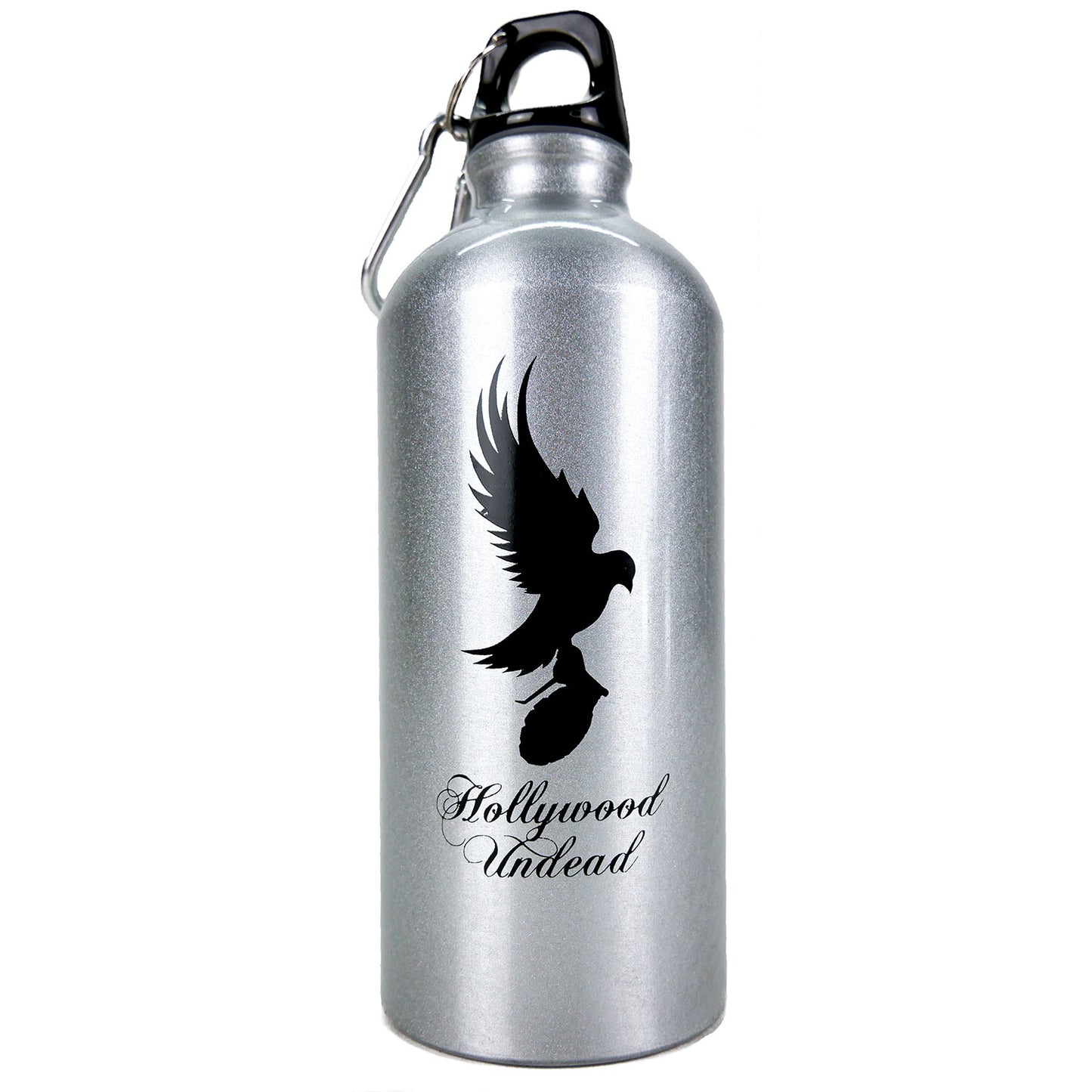 Hollywood Undead Bird Carrying Grenade Logo Water Bottle Front