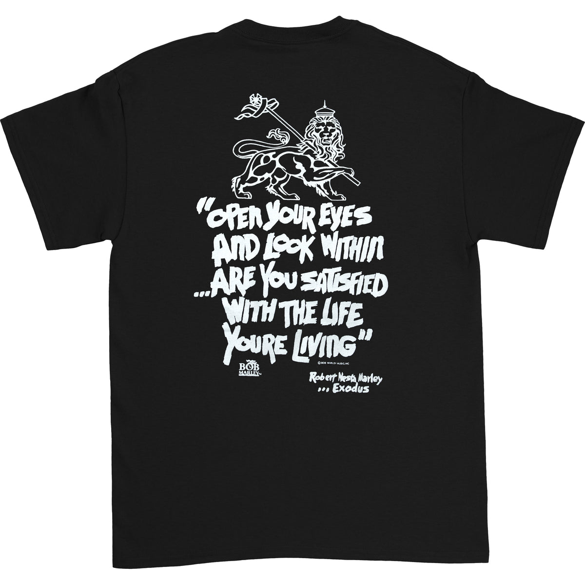 Bob Marley We Know Where We're Going We Know Where We're From - Exodus T-shirt Back