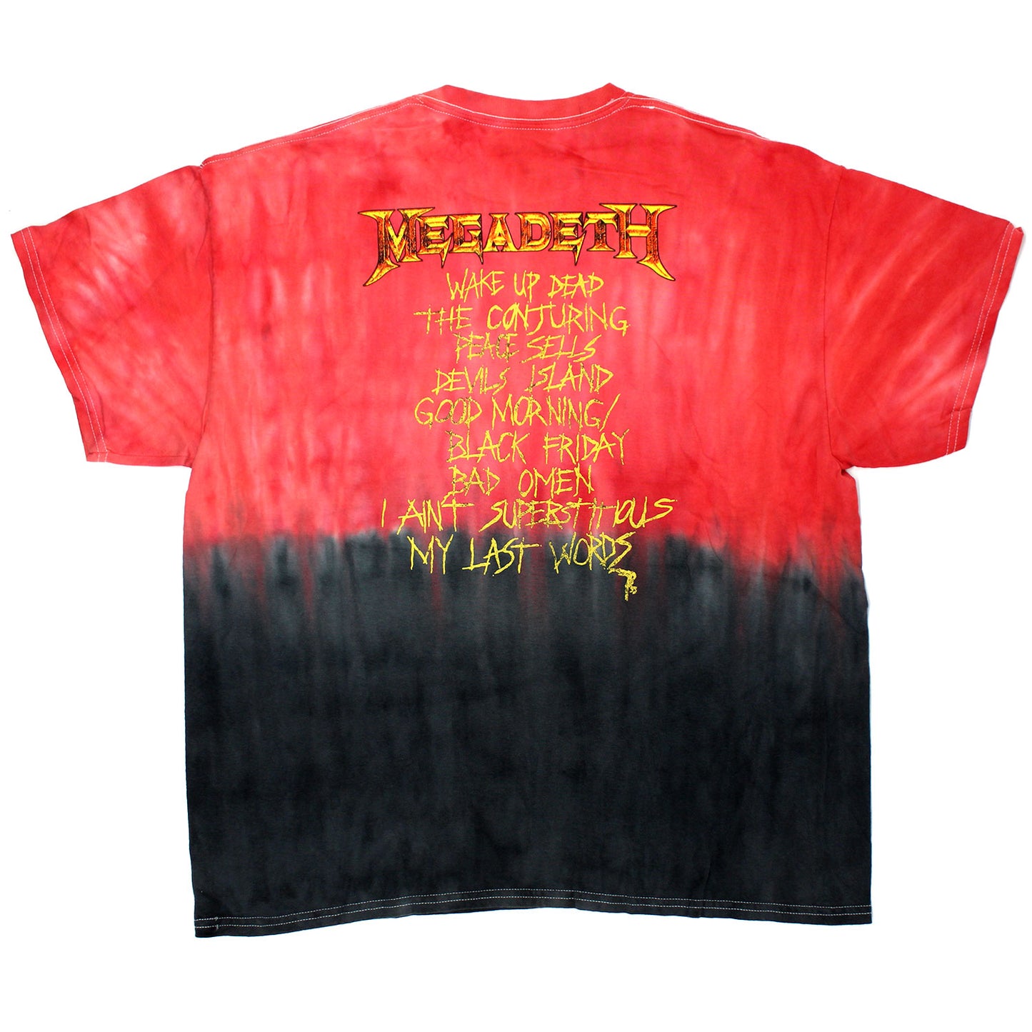 Megadeth Peace Sells... Two Tone Tie Dye Tie Dye T-shirt Back