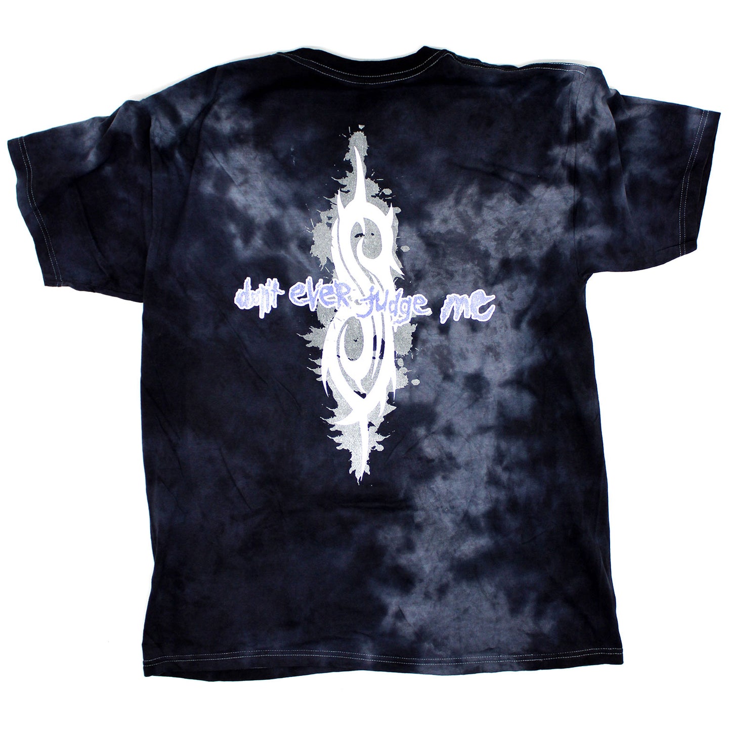 Slipknot don't ever judge me Tie Dye T-shirt Back