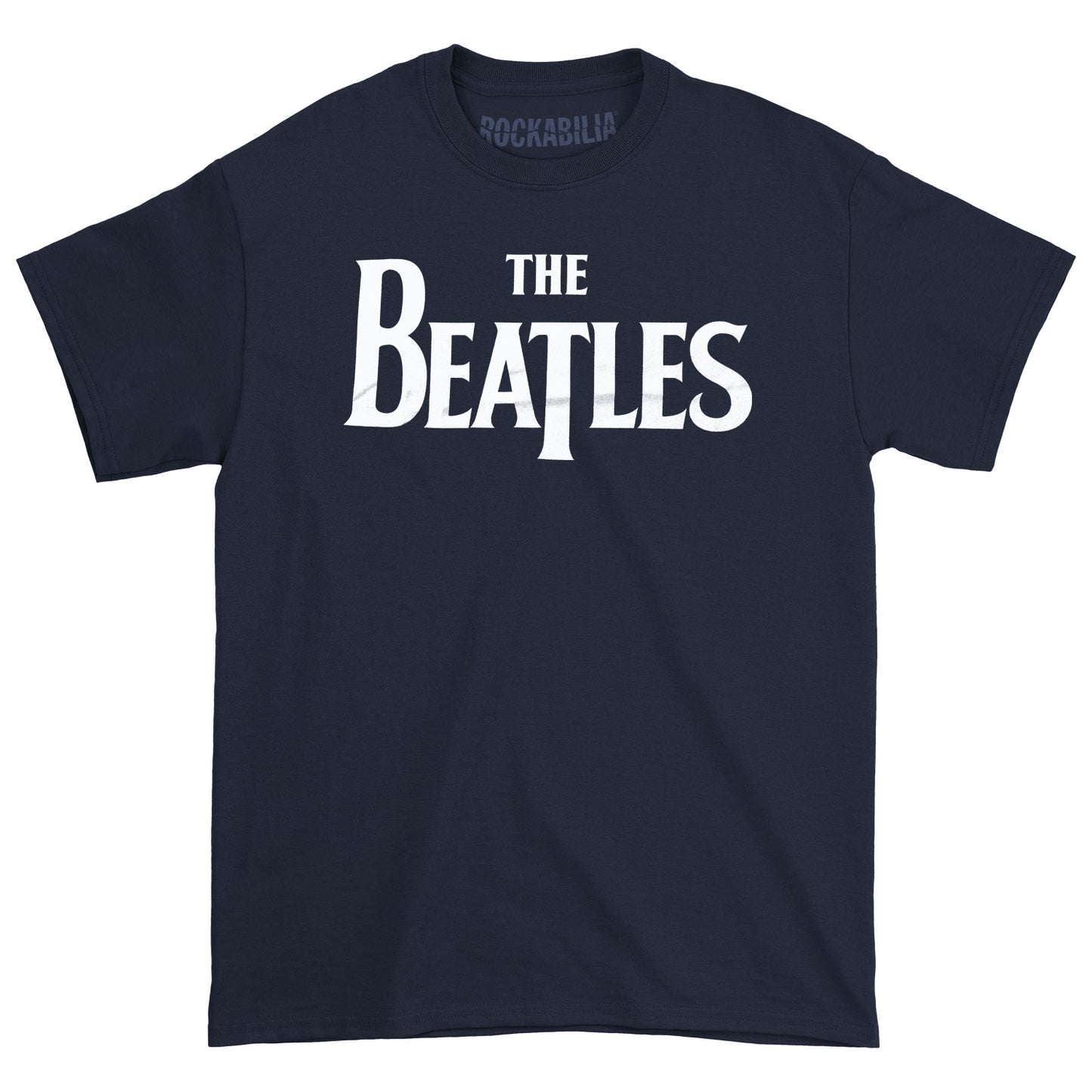 Beatles Logo Navy T-shirt Front