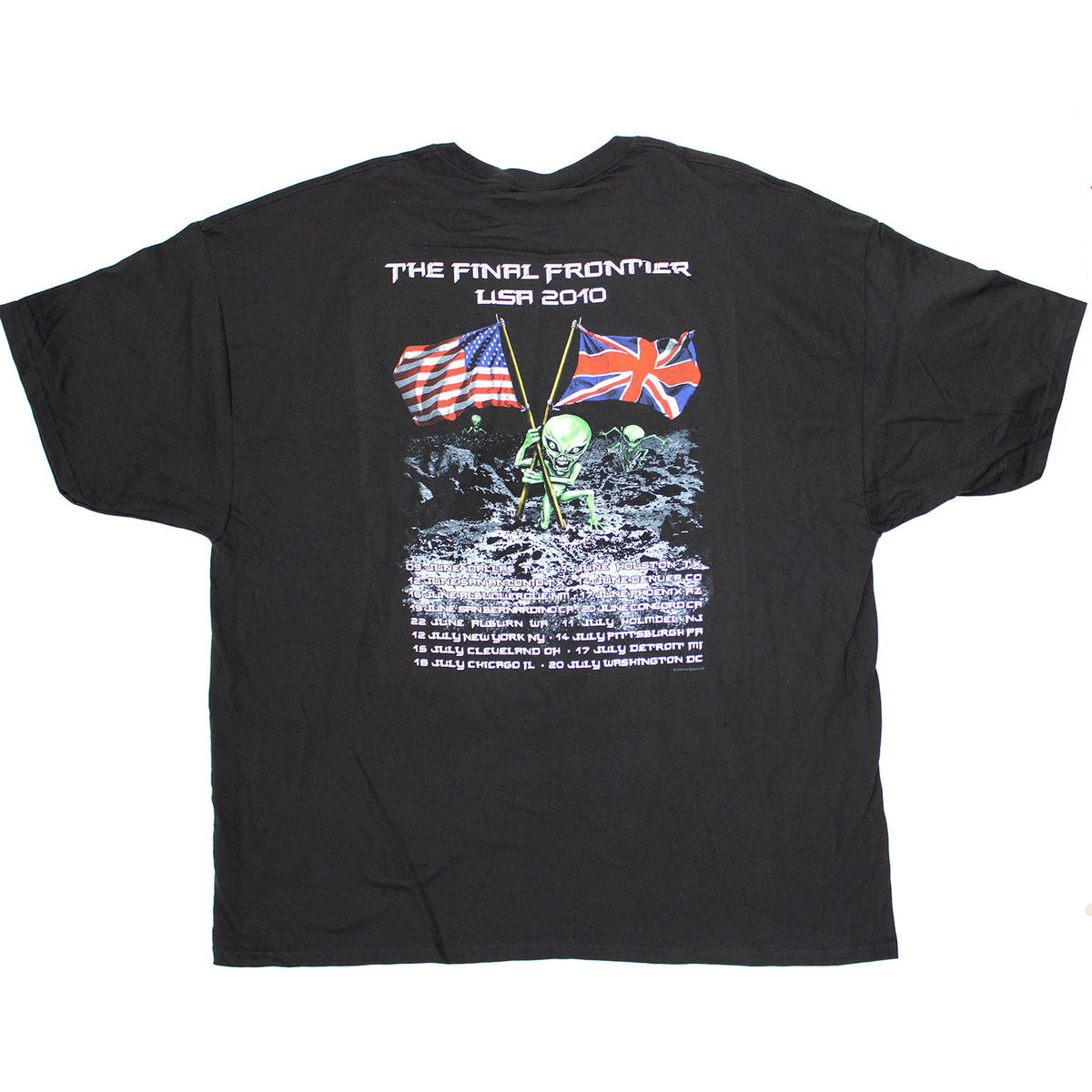 Iron Maiden The Final Frontier USA 2010 T-shirt Back