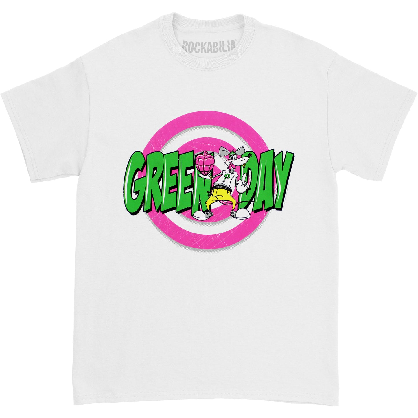 Green Day Punk Rock Rabbit T-shirt Front