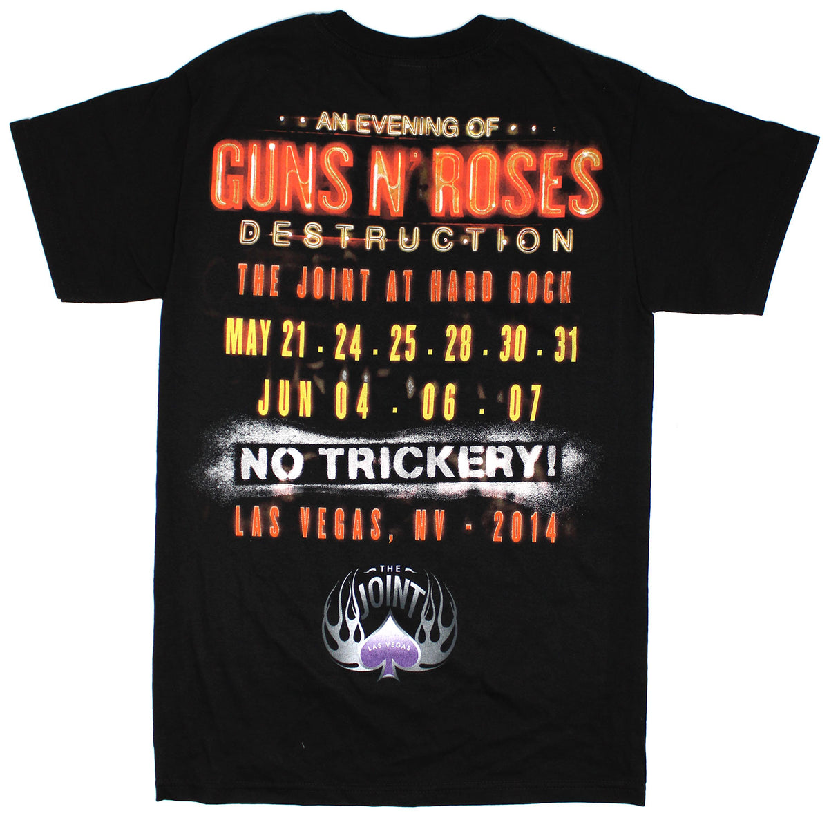 Guns N Roses No Trickery! T-shirt Back