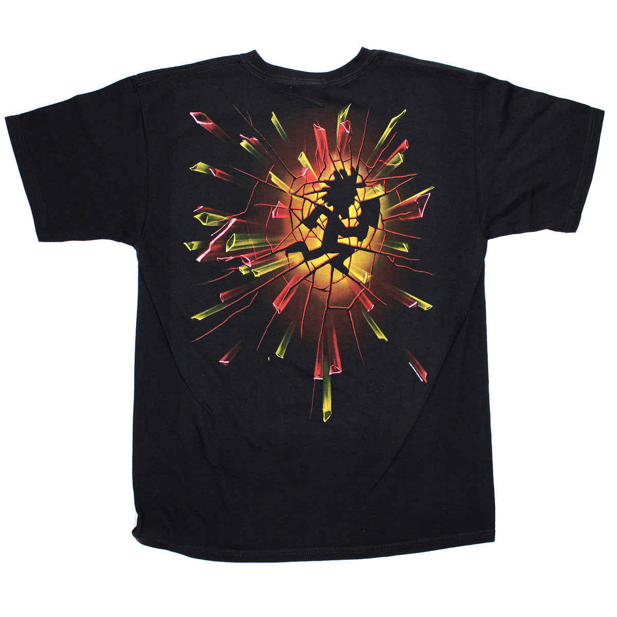 Insane Clown Posse Red & Yellow Shattered Glass T-shirt Back