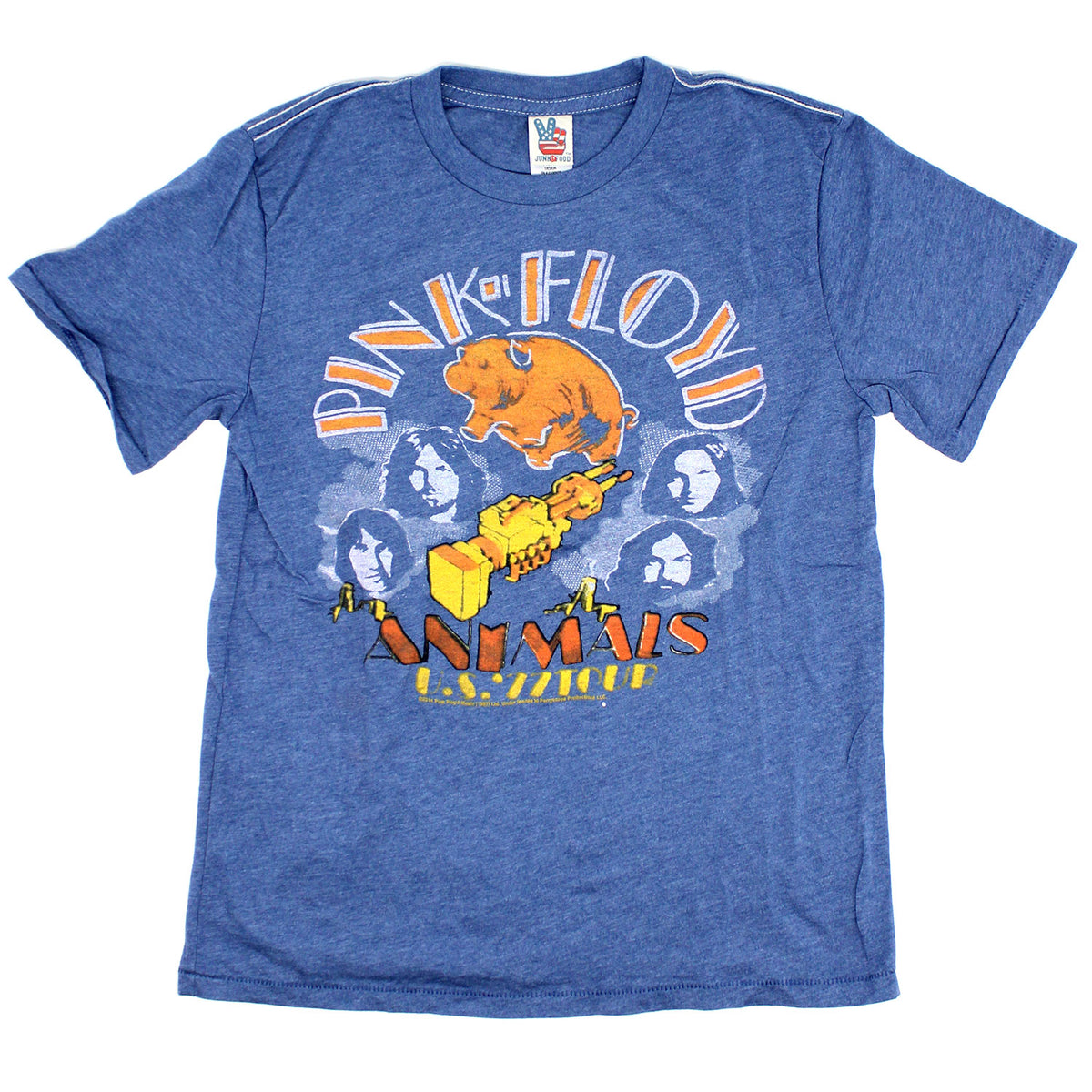 Pink Floyd Shake Hands '77 Youth Short Sleeve Tee by Junk Food Childrens T-shirt Front