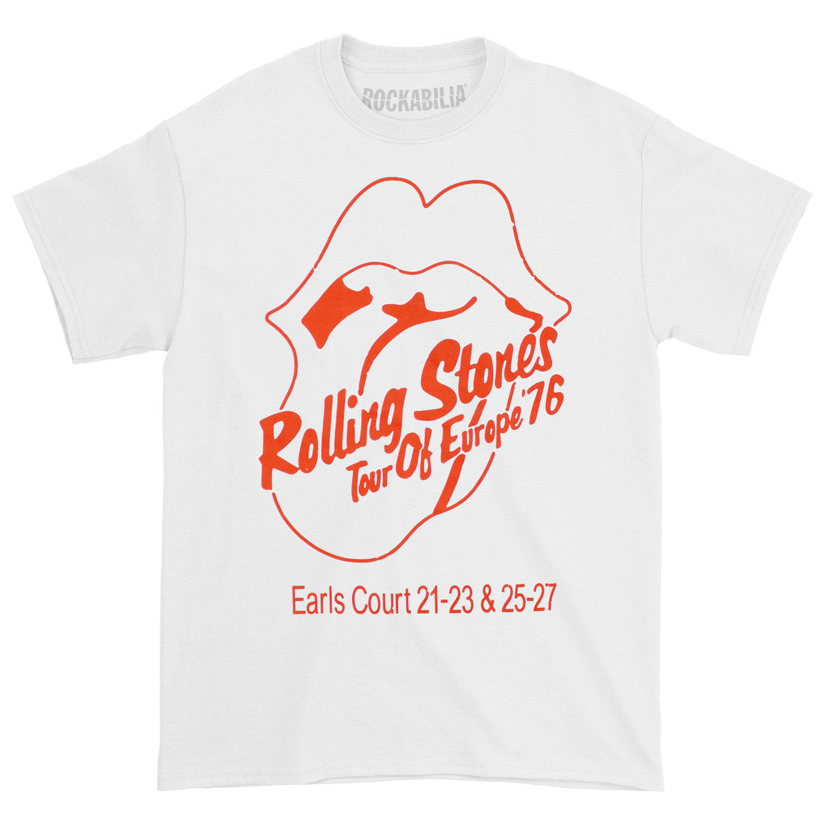 Rolling Stones Europe 1976 Tee T-shirt Front