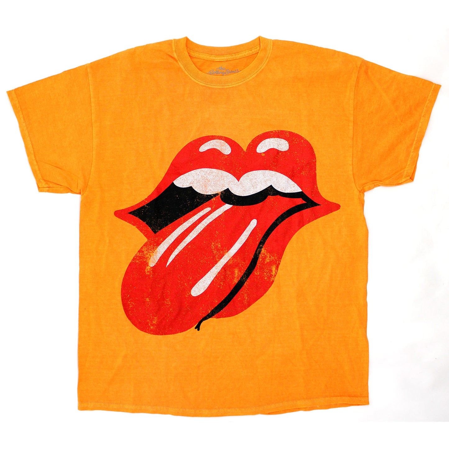 Rolling Stones Classic Tongue (Tag Says S/M But Shirt Is An XL) Vintage T-shirt Front