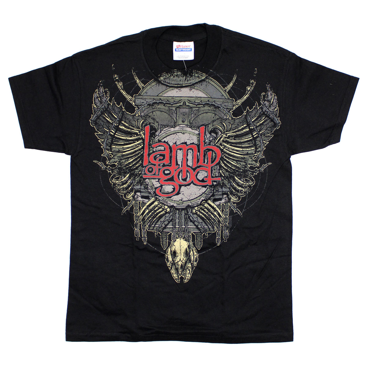 Lamb Of God Shield T-shirt Front