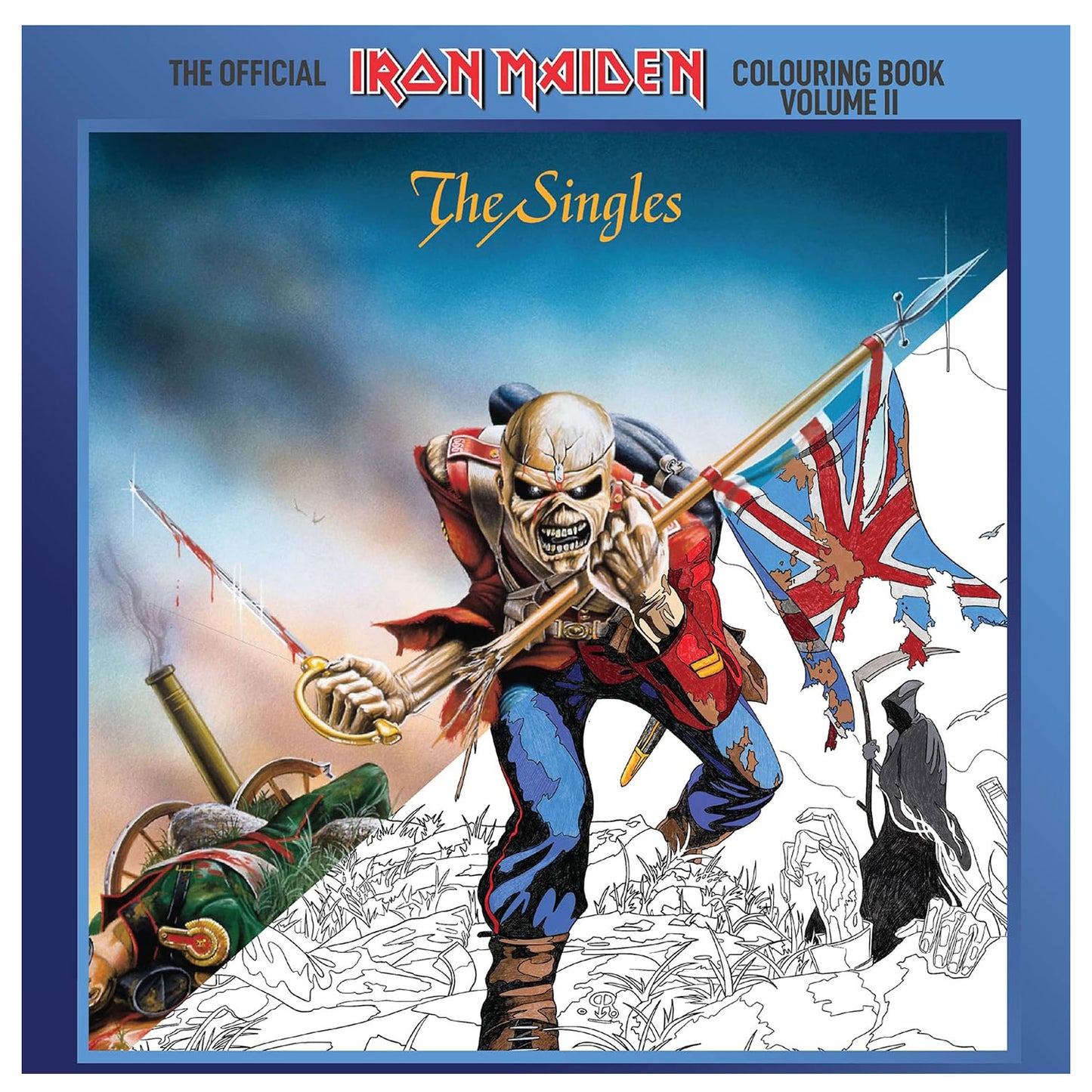 The Official Iron Maiden Colouring Book Volume II The Singles Coloring Book Front