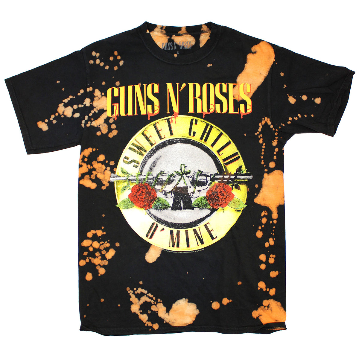 Guns N Roses Sweet Child Of Mine Pistols And Roses Circle T-shirt Front