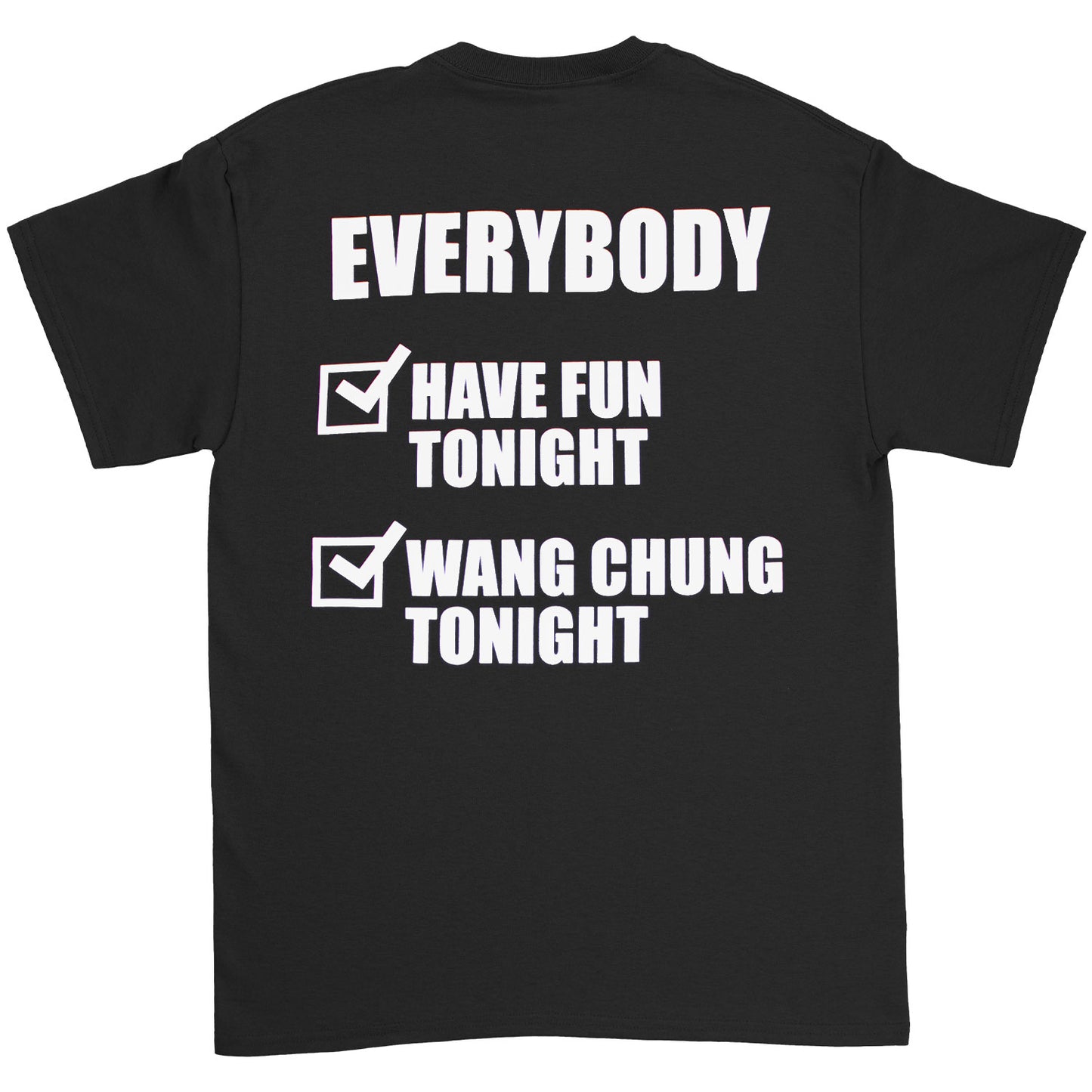 Wang Chung Circles And Checks T-shirt Back