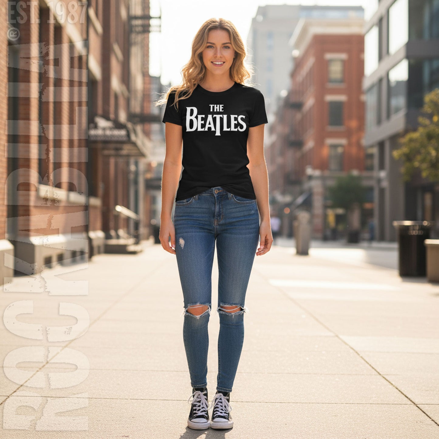 Beatles Off-white Drop T Logo Junior Top Alt 2