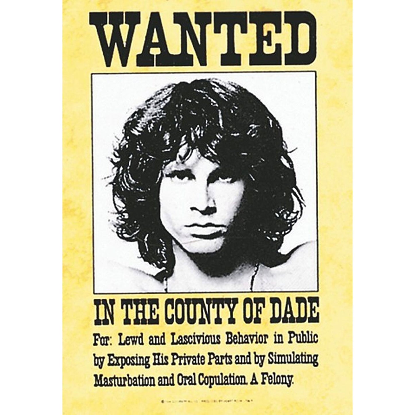 Doors Wanted Poster Flag Front