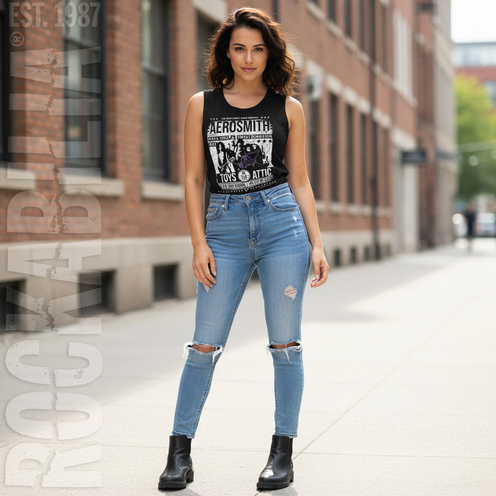 Aerosmith Aero Poster Womens Tank Alt 2