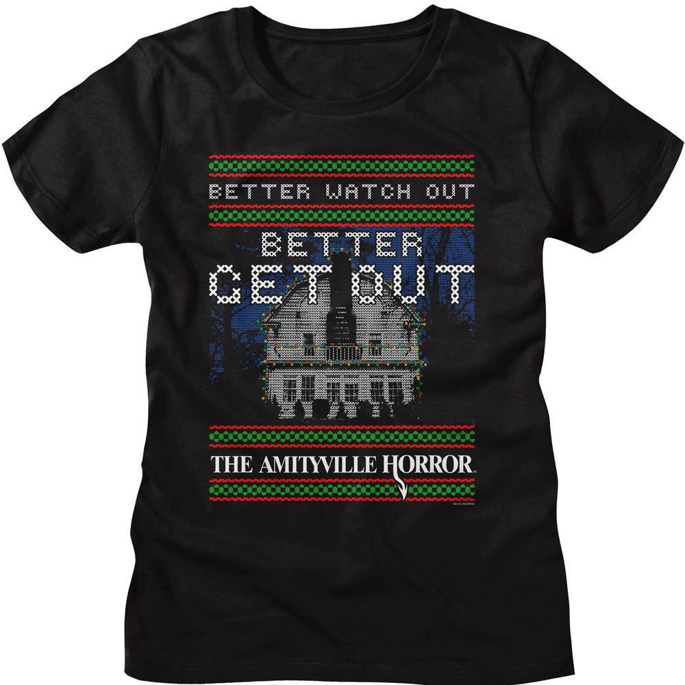 Amityville Horror Better Get Out Junior Top Front