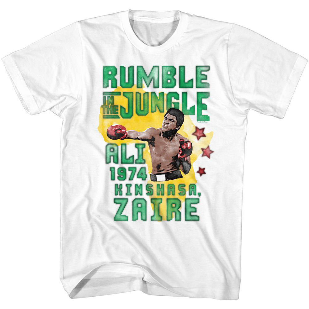 Muhammad Ali Rumble Jungle T-shirt Front