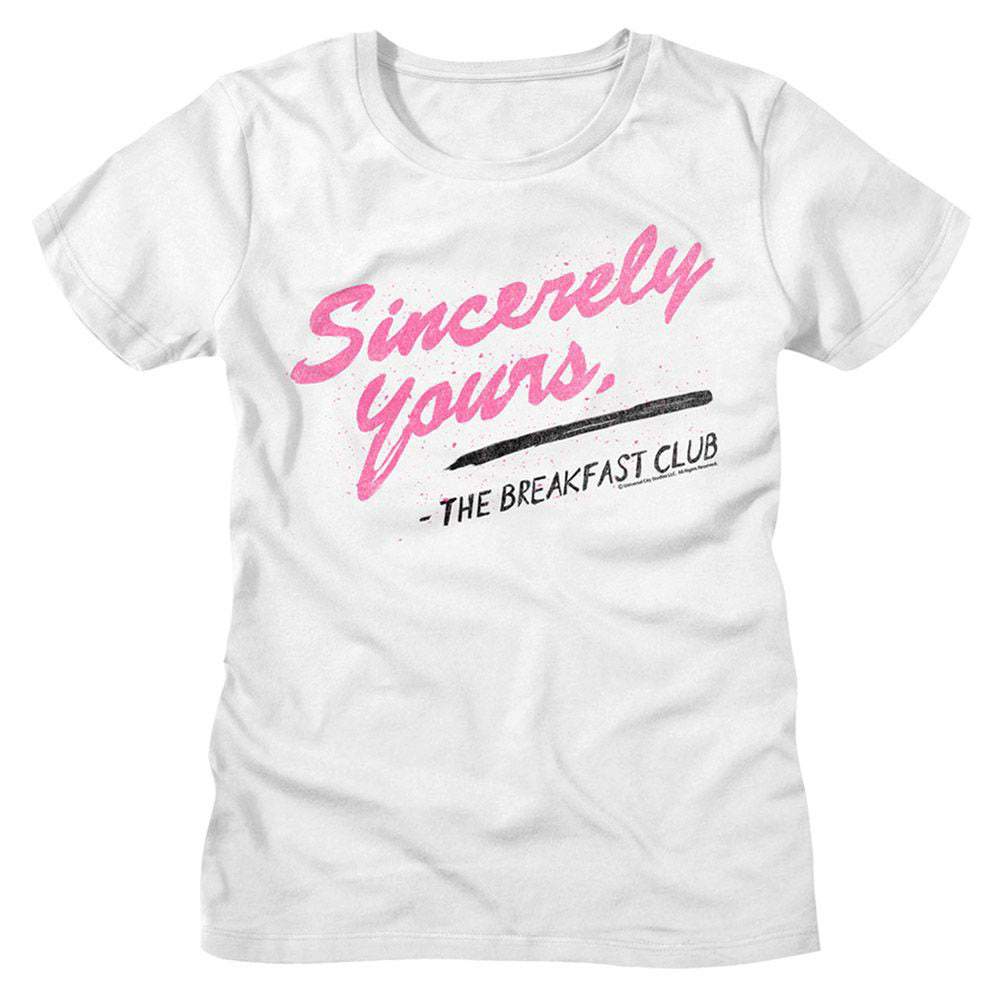 Breakfast Club Sincerely Yours Junior Top Front