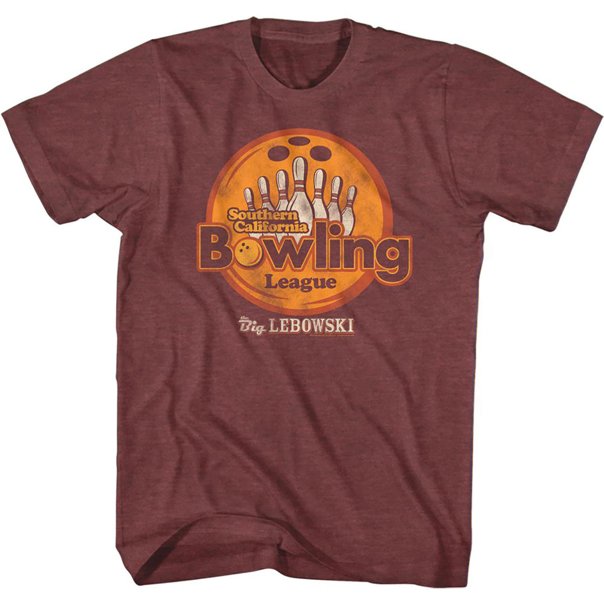 Big Lebowski Socal Bowling League T-shirt Front