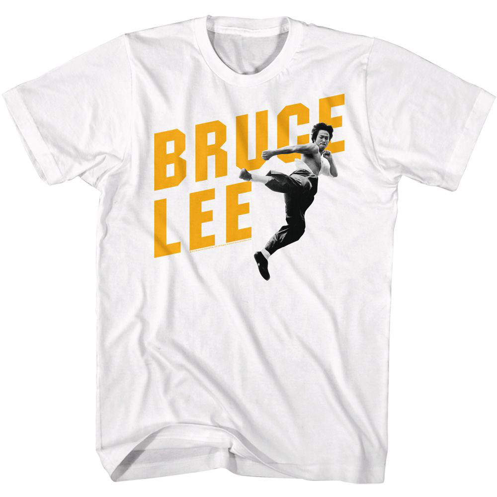 Bruce Lee In Front Of Name T-shirt Front