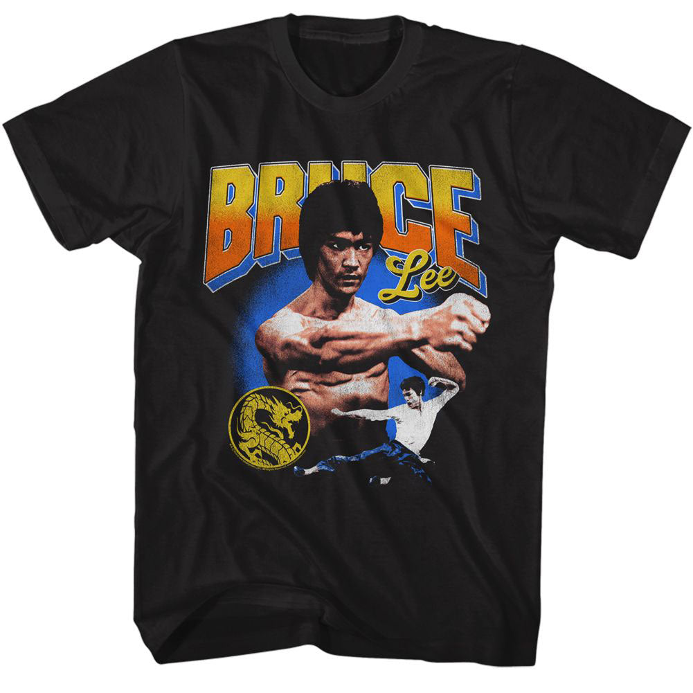 Bruce Lee-gradient Text T-shirt Front