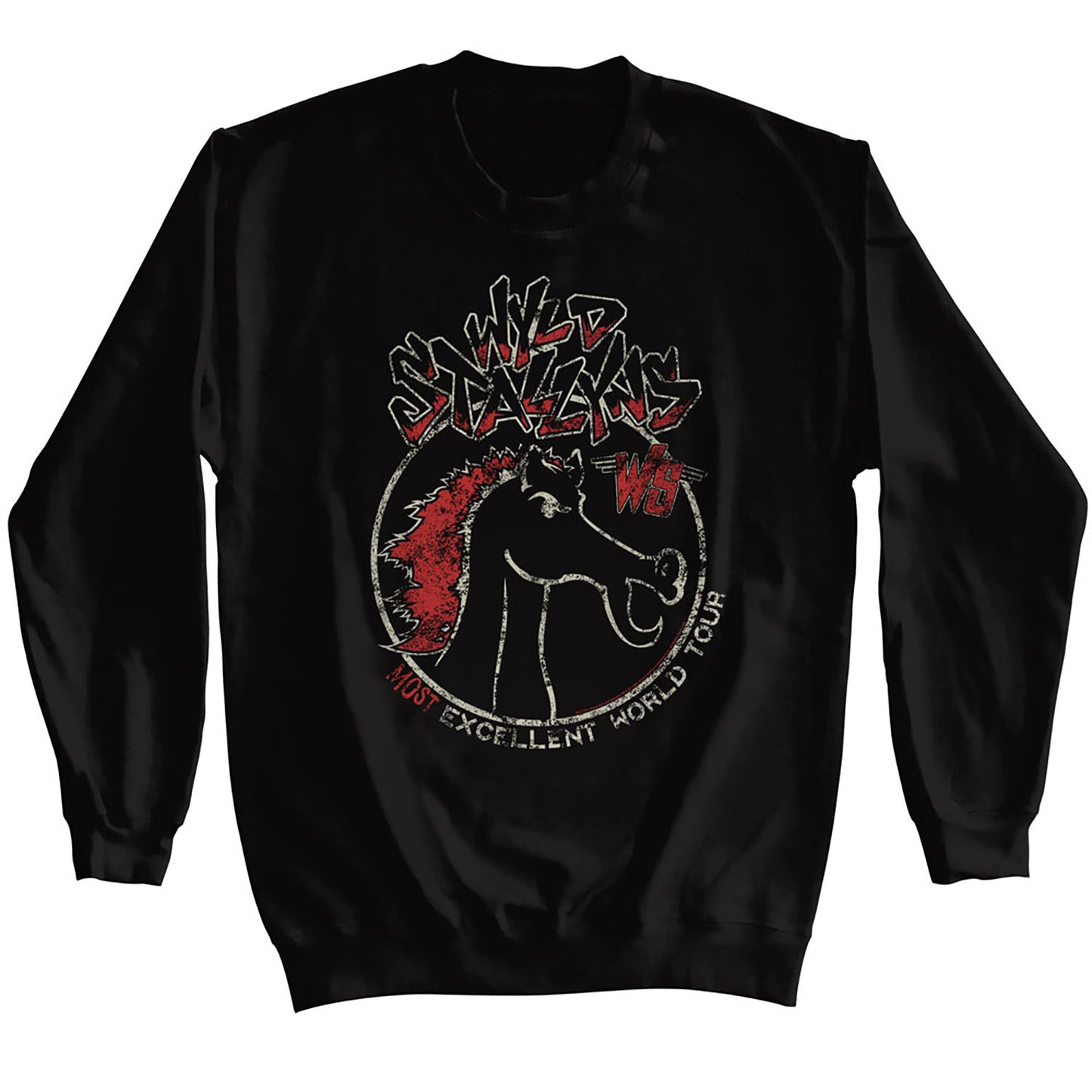 Bill And Teds Excellent Adventure Bill And Ted Wyld Stallyns Tour Sweatshirt Front