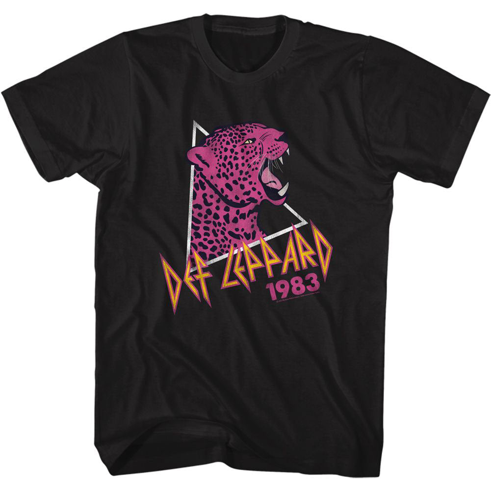 Def Leppard Pink Leopard T-shirt Front