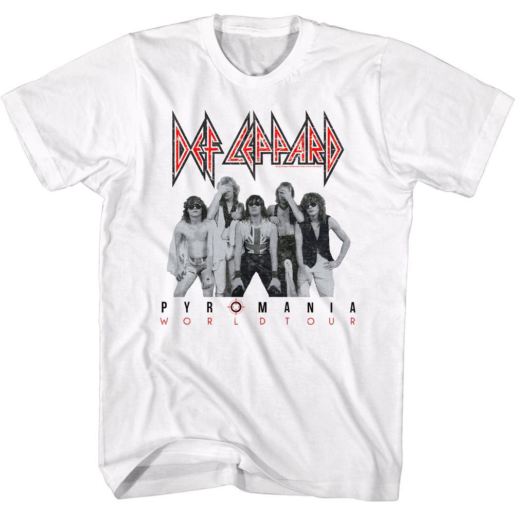 Def Leppard Pyromania Wt T-shirt Front