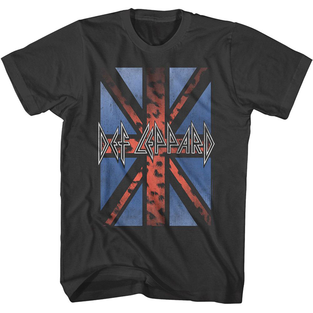 Def Leppard Leopard Flag 2 T-shirt Front
