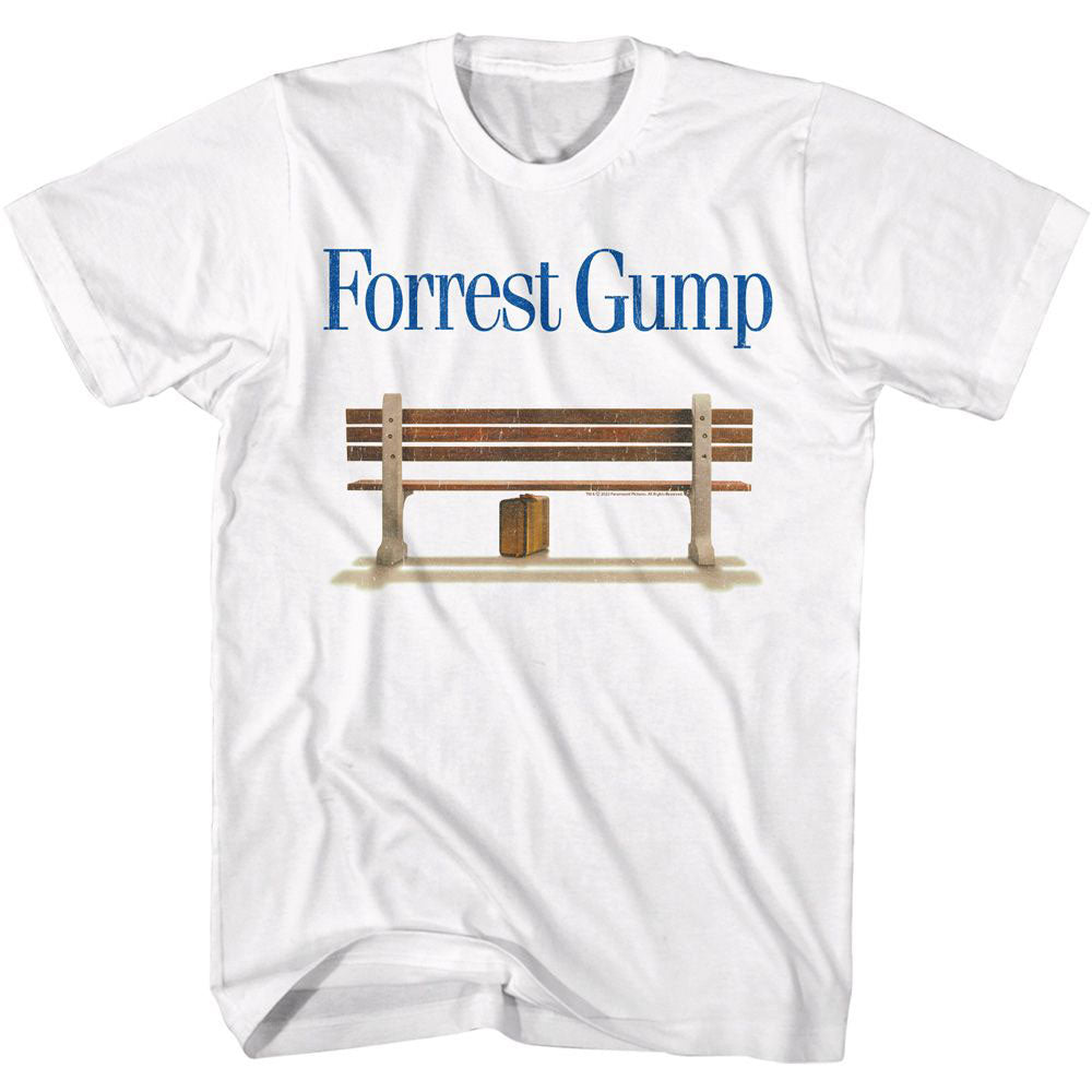 Forrest Gump Logo And Bench T-shirt Front