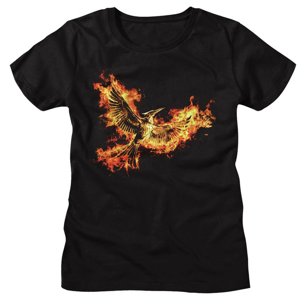 Hunger Games Mockingjay Pt 2 Pin Junior Top Front