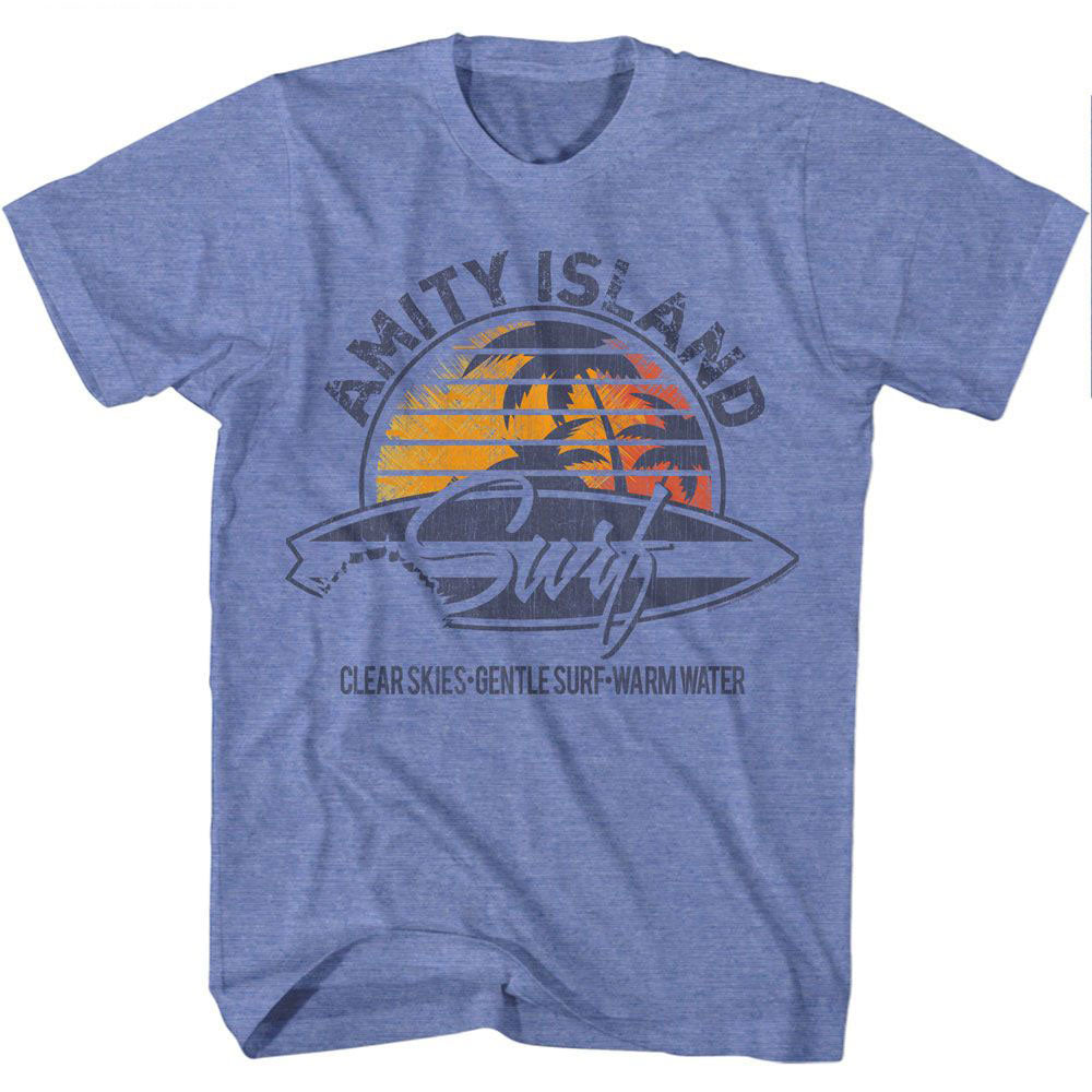 Jaws Amity Island Surf T-shirt Front