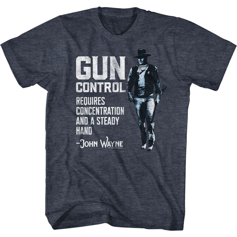 John Wayne Gun Control T-shirt Front