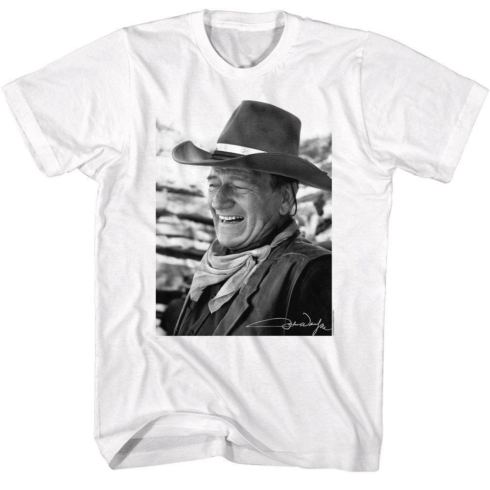 John Wayne-bw Photo T-shirt Front