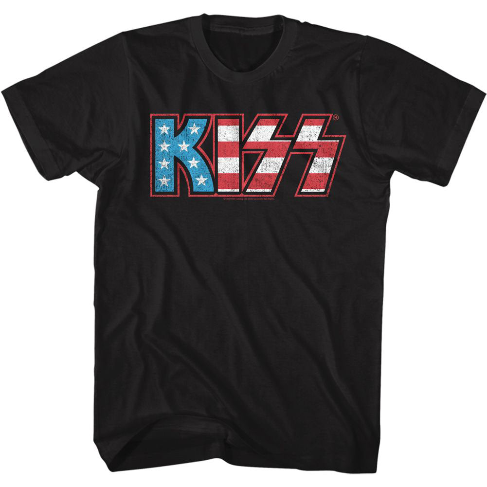 KISS Flag Kiss T-shirt Front