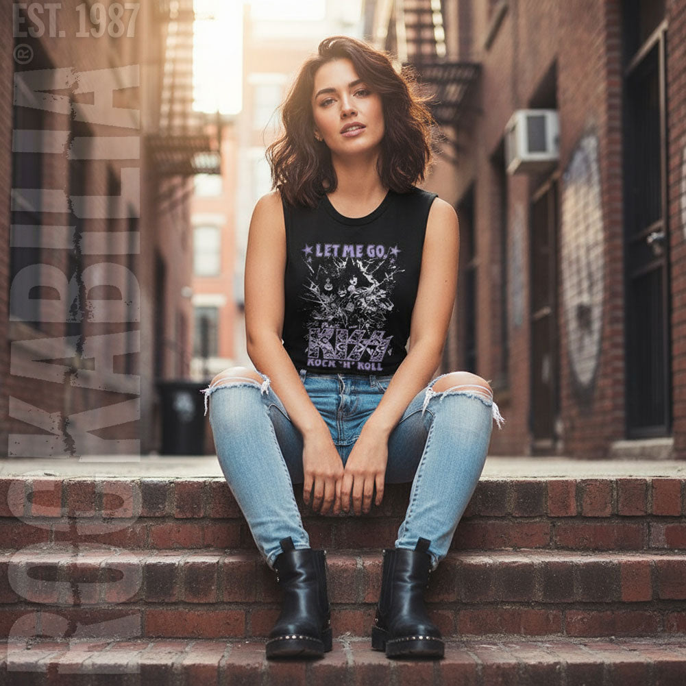KISS Kiss Glass Breaking Womens Tank Alt 2