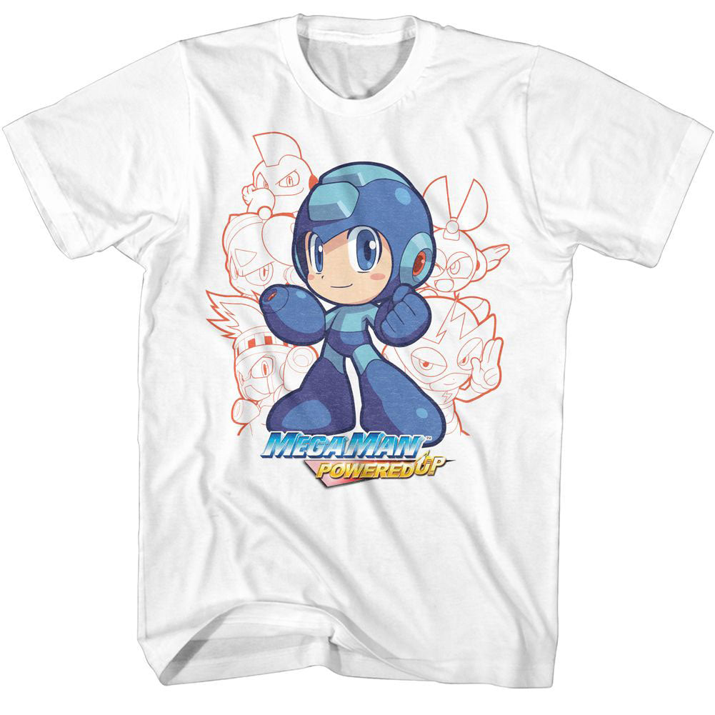 Mega Man-character Group T-shirt Front