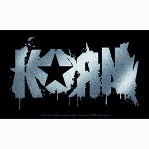 Korn Paint Splat Star Logo Sticker Front