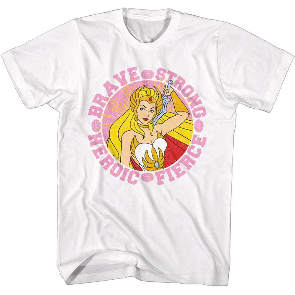 Masters Of The Universe Motu She Ra Brave And Strong T-shirt Front