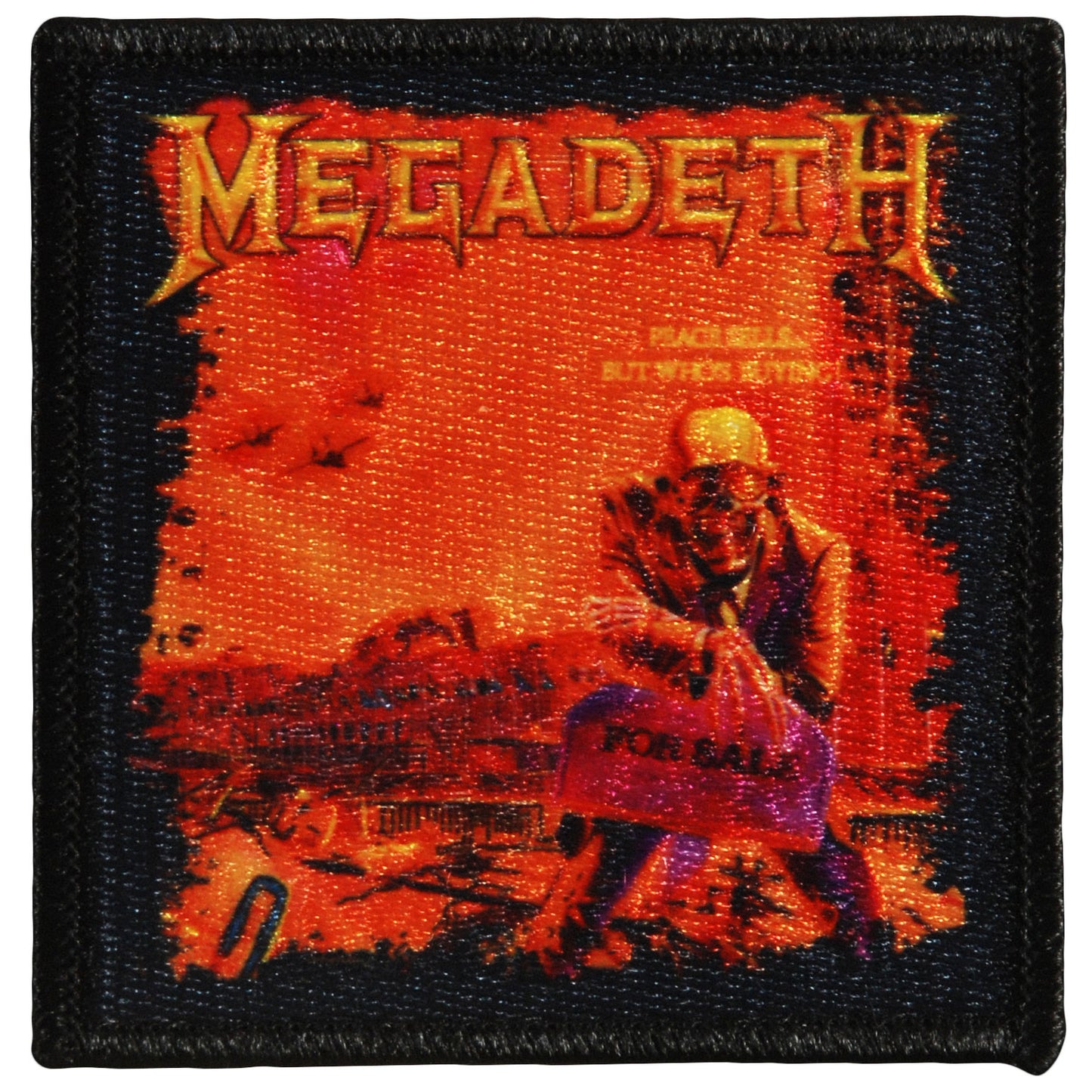 Megadeth Peace Sells Embroidered Patch Front
