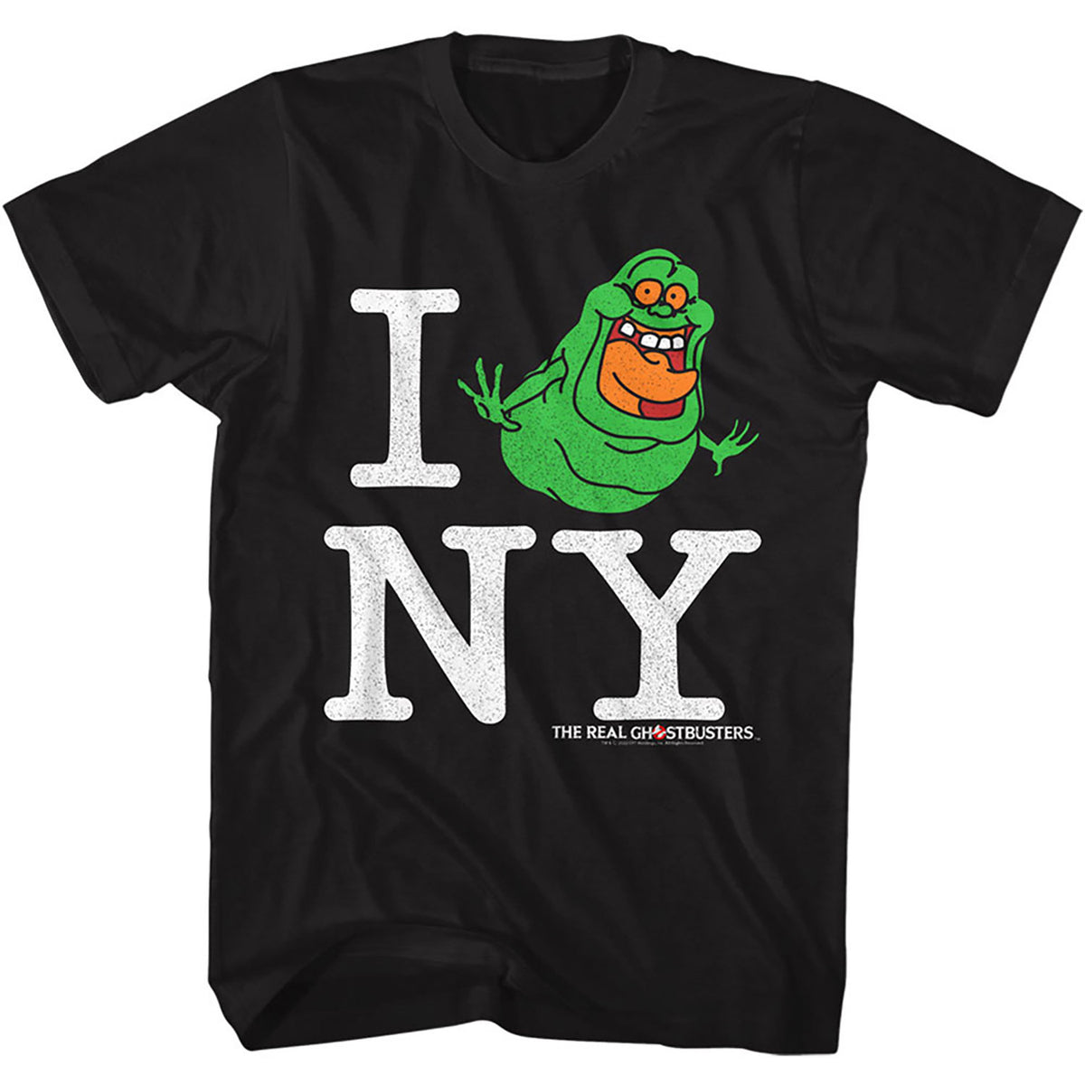 Ghostbusters Rgb I Slimer Ny T-shirt Front