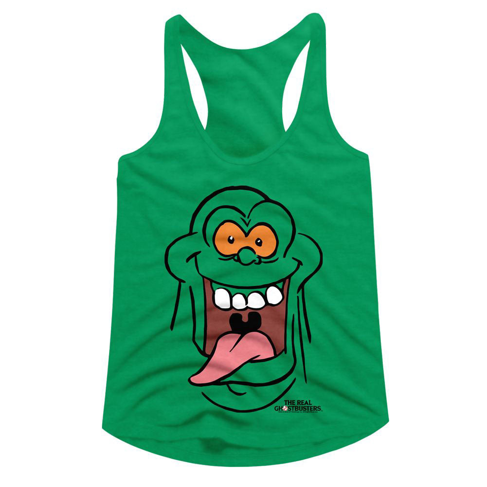 Ghostbusters Rgb Slimer Face Junior Top Front