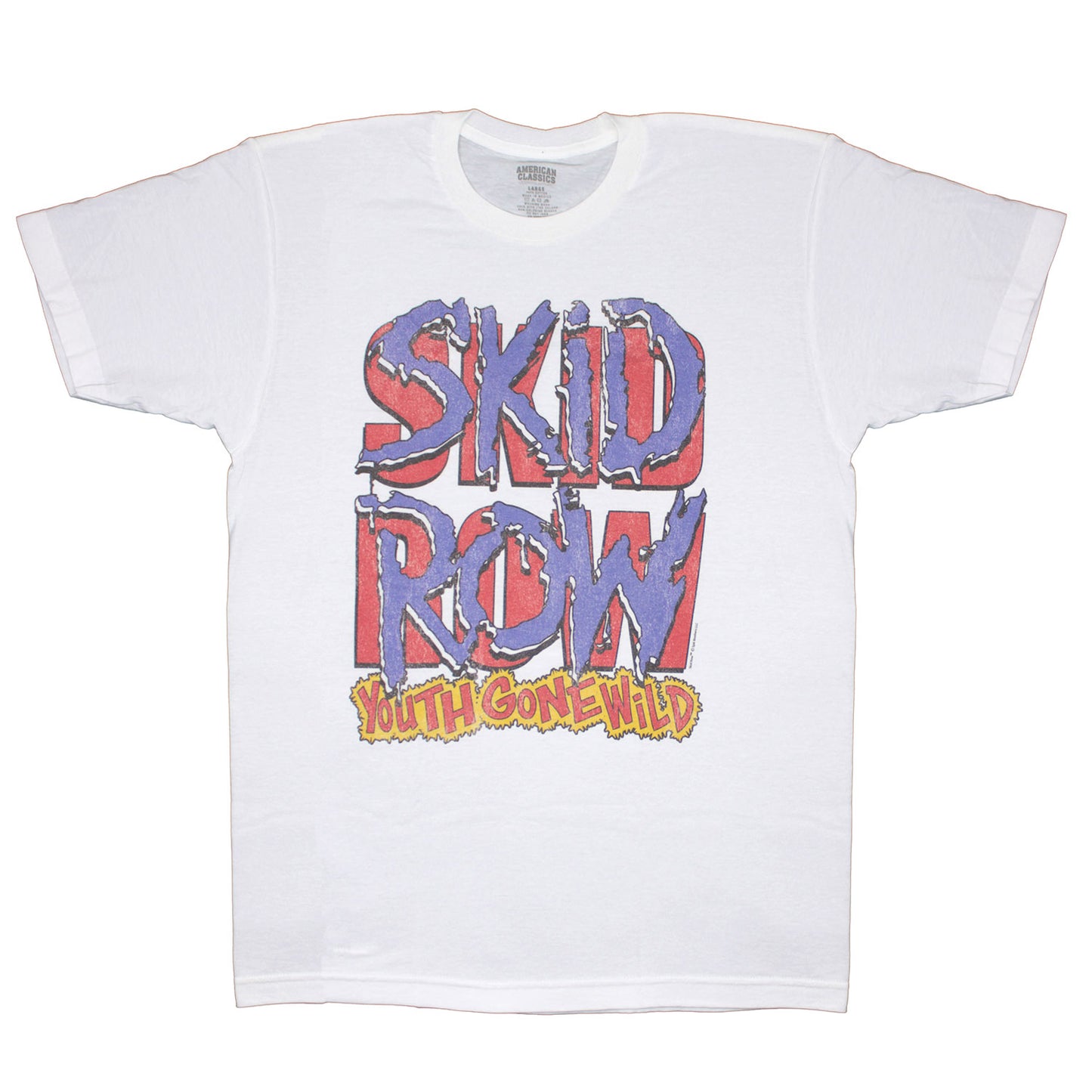Skid Row-logo And Ygw T-shirt Front