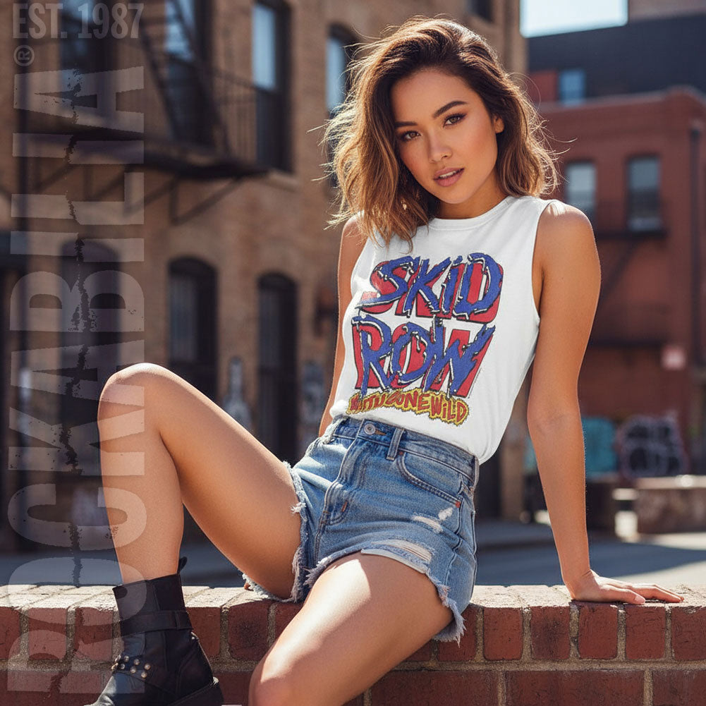 Skid Row Sr Logo And Ygw Womens Tank Alt 2